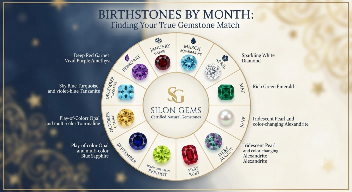 Birthstones by Month: Finding Your True Gemstone Match