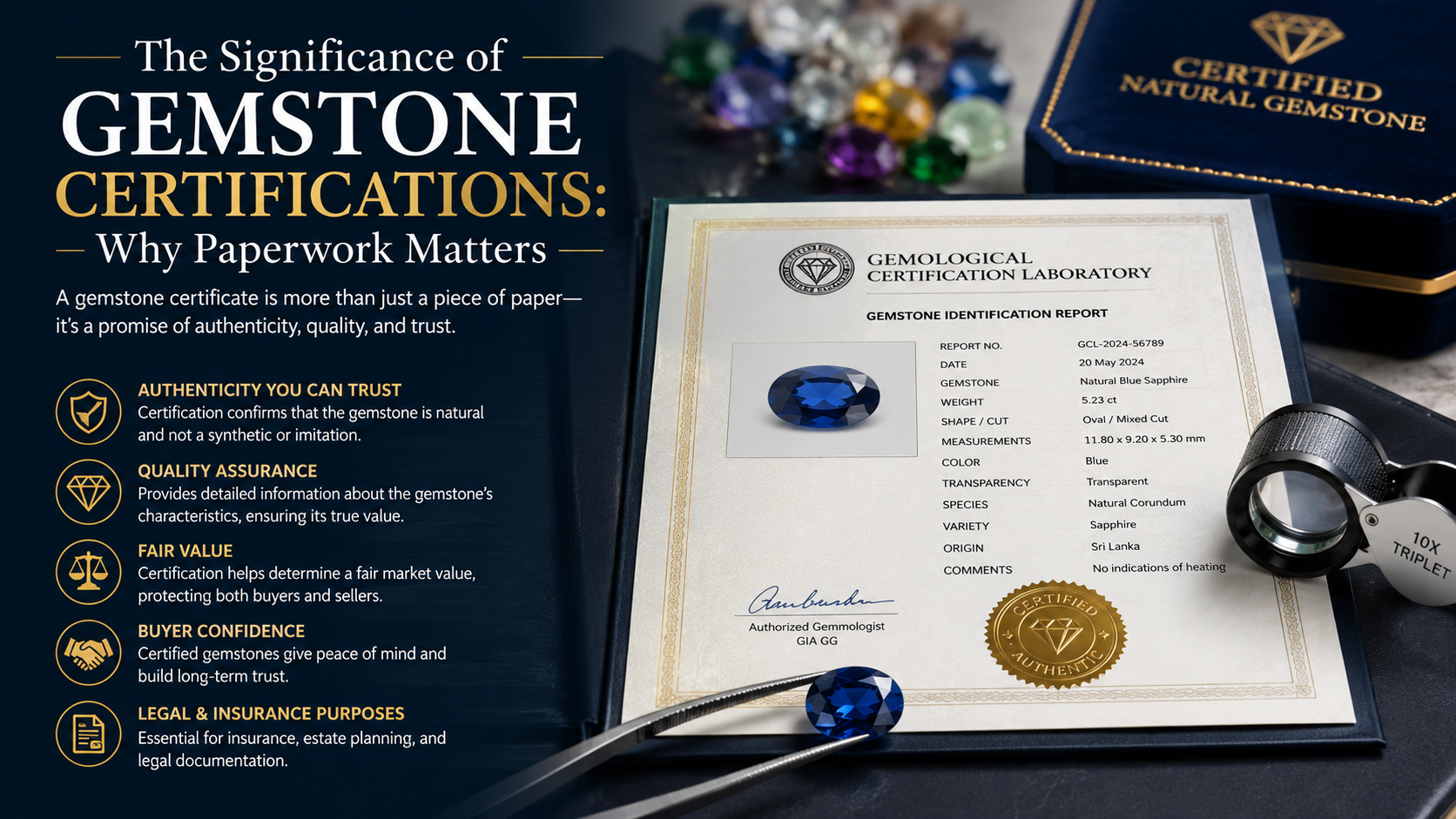 The Significance of Gemstone Certifications: Why Paperwork Matters