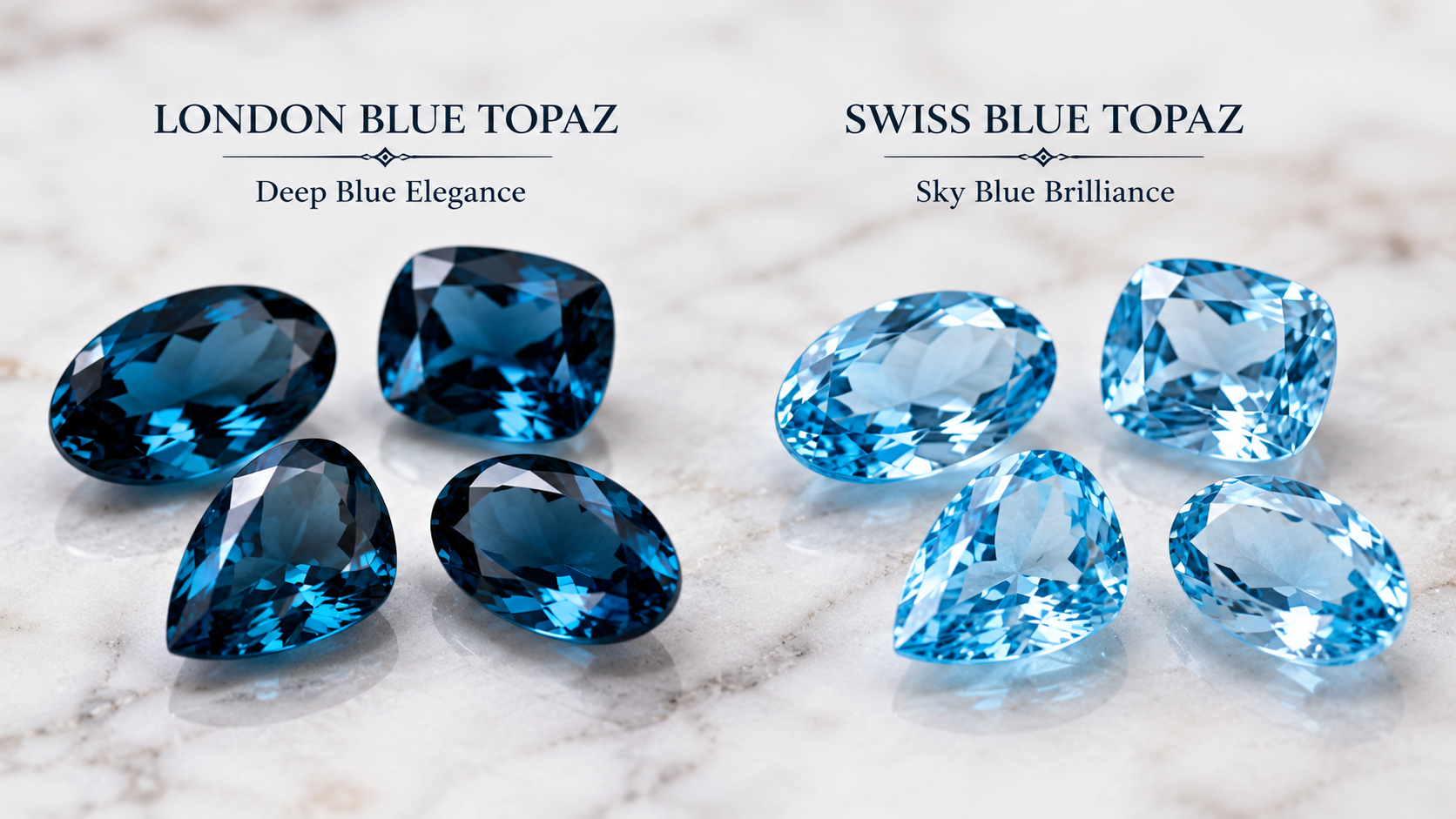 London Blue Topaz vs. Swiss Blue Topaz: What’s the Difference?