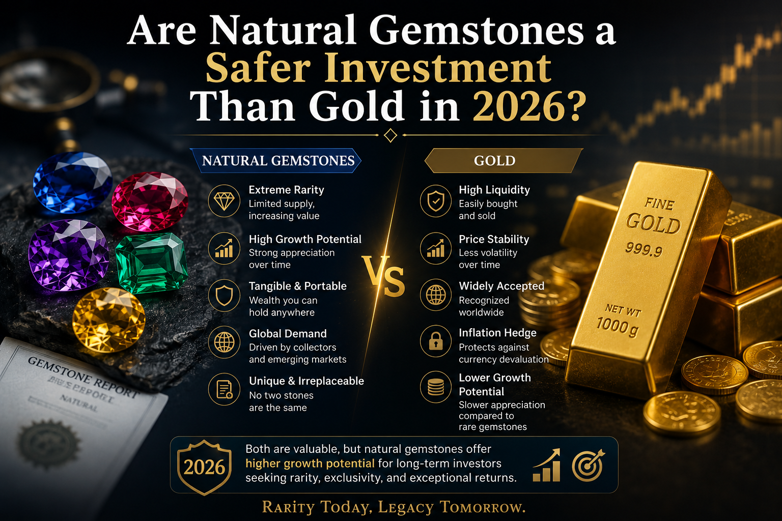 Are Natural Gemstones a Safer Investment Than Gold in 2026?