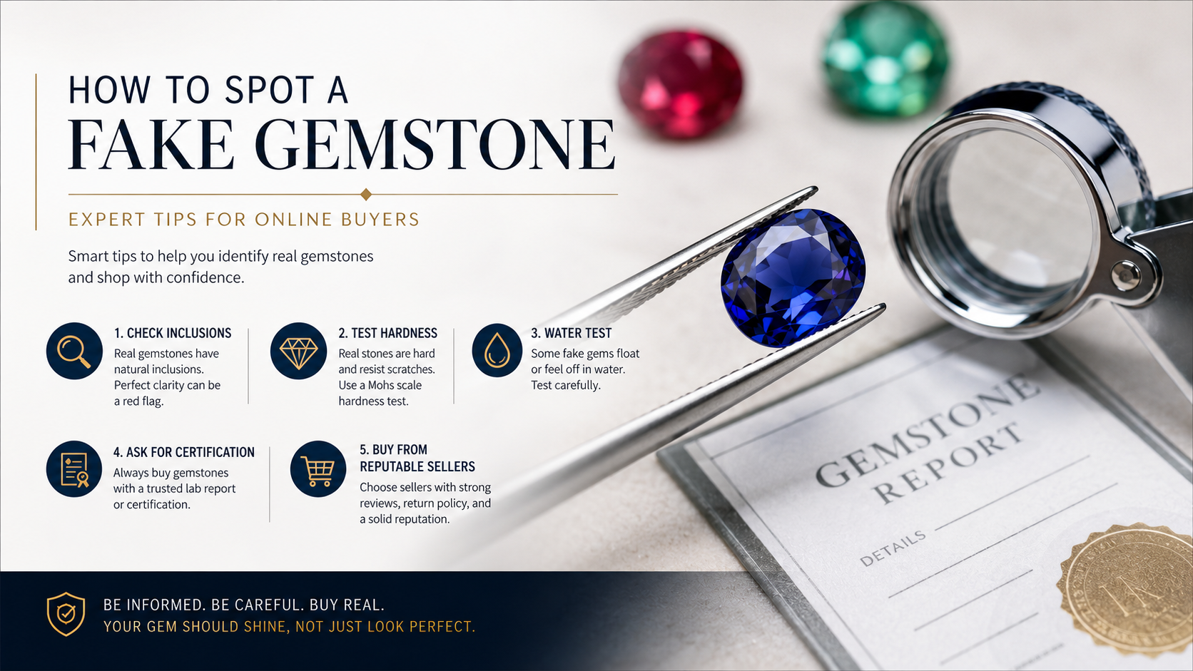 How to Spot a Fake Gemstone: Expert Tips for Online Buyers