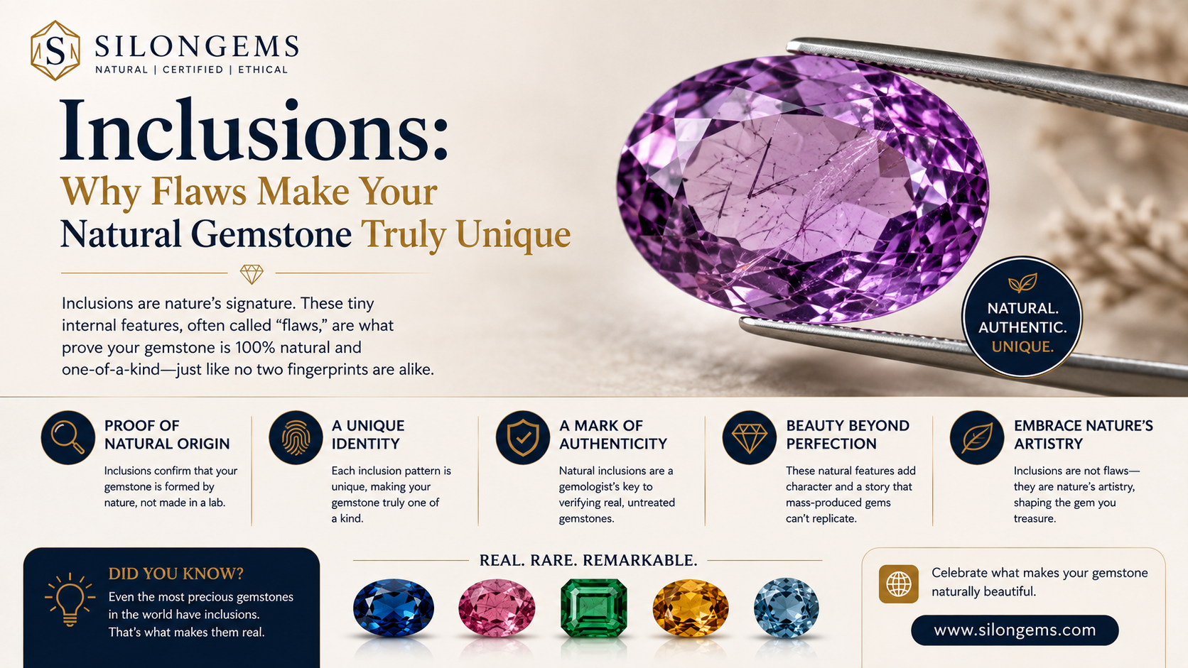 Inclusions: Why Flaws Make Your Natural Gemstone Truly Unique