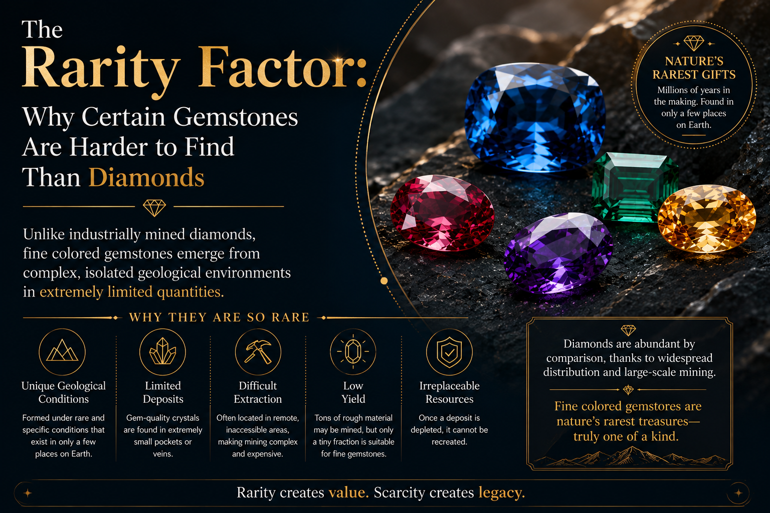 The Rarity Factor: Why Certain Gemstones Are Harder to Find Than Diamonds