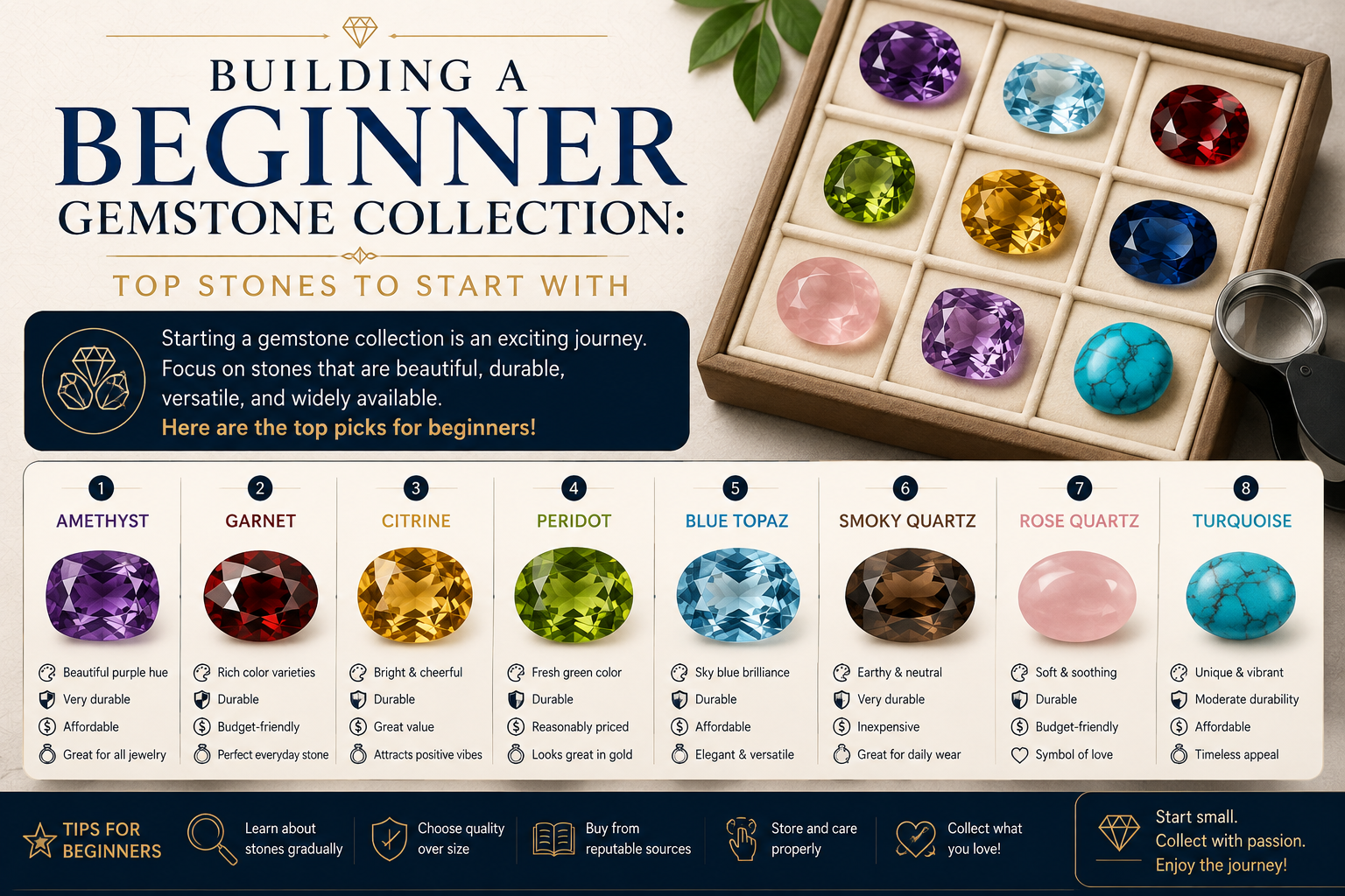 Building a Beginner Gemstone Collection: Top Stones to Start With