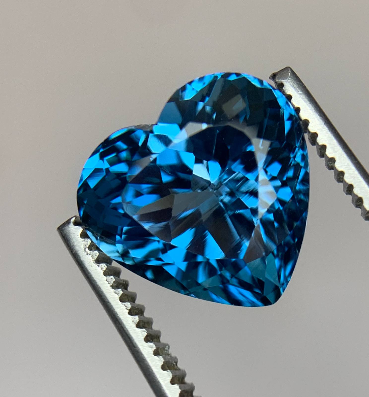 Natural Heart Shaped London Blue Topaz