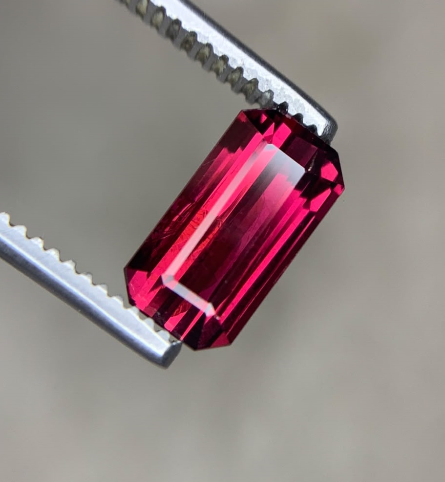 Rhodolite Garnet Emerald Cut Loose Gemstone