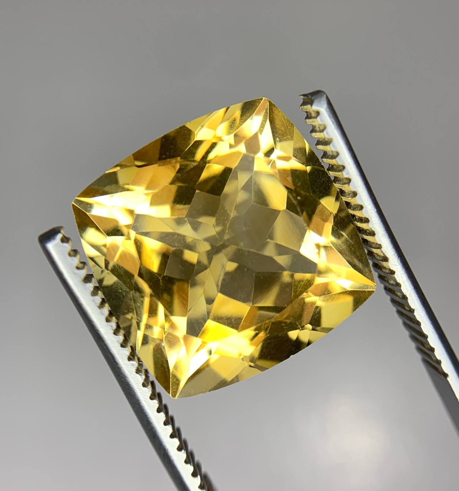 Citrine Cushion Check Cut Loose Gemstone