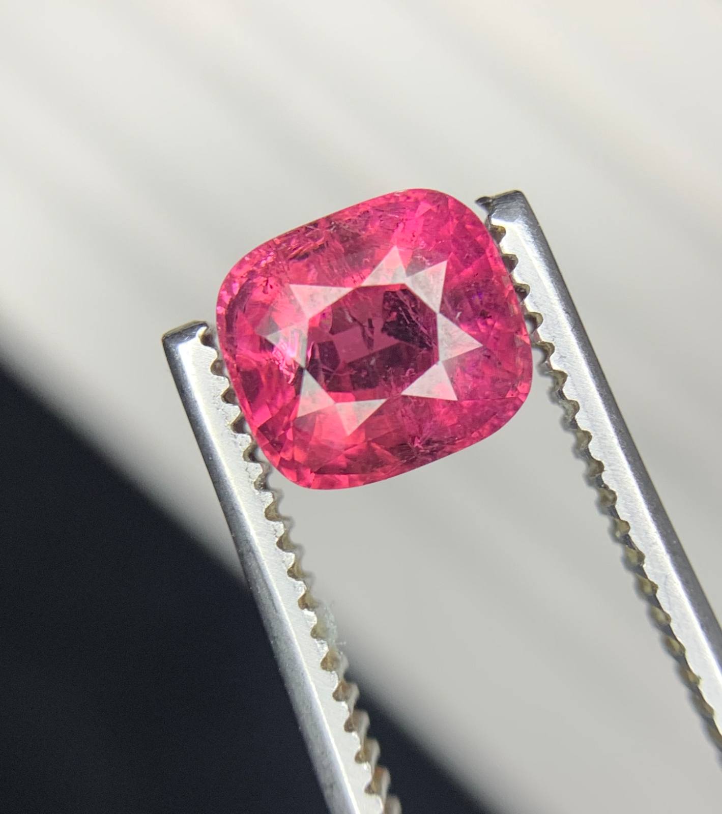 Natural Pink Tourmaline Cushion Cut Loose Gemstone