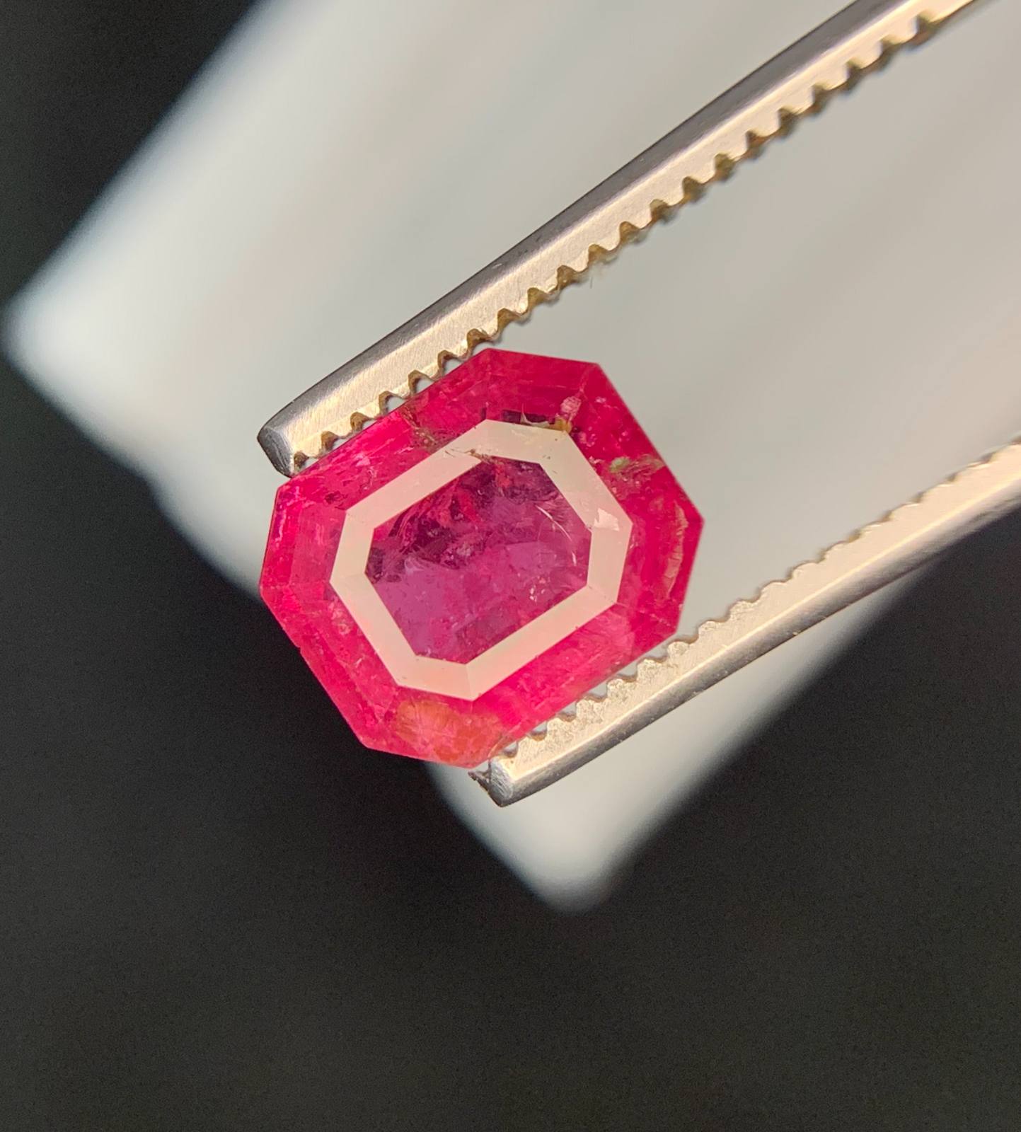 Natural Pink Tourmaline Emerald Cut Loose Gemstone