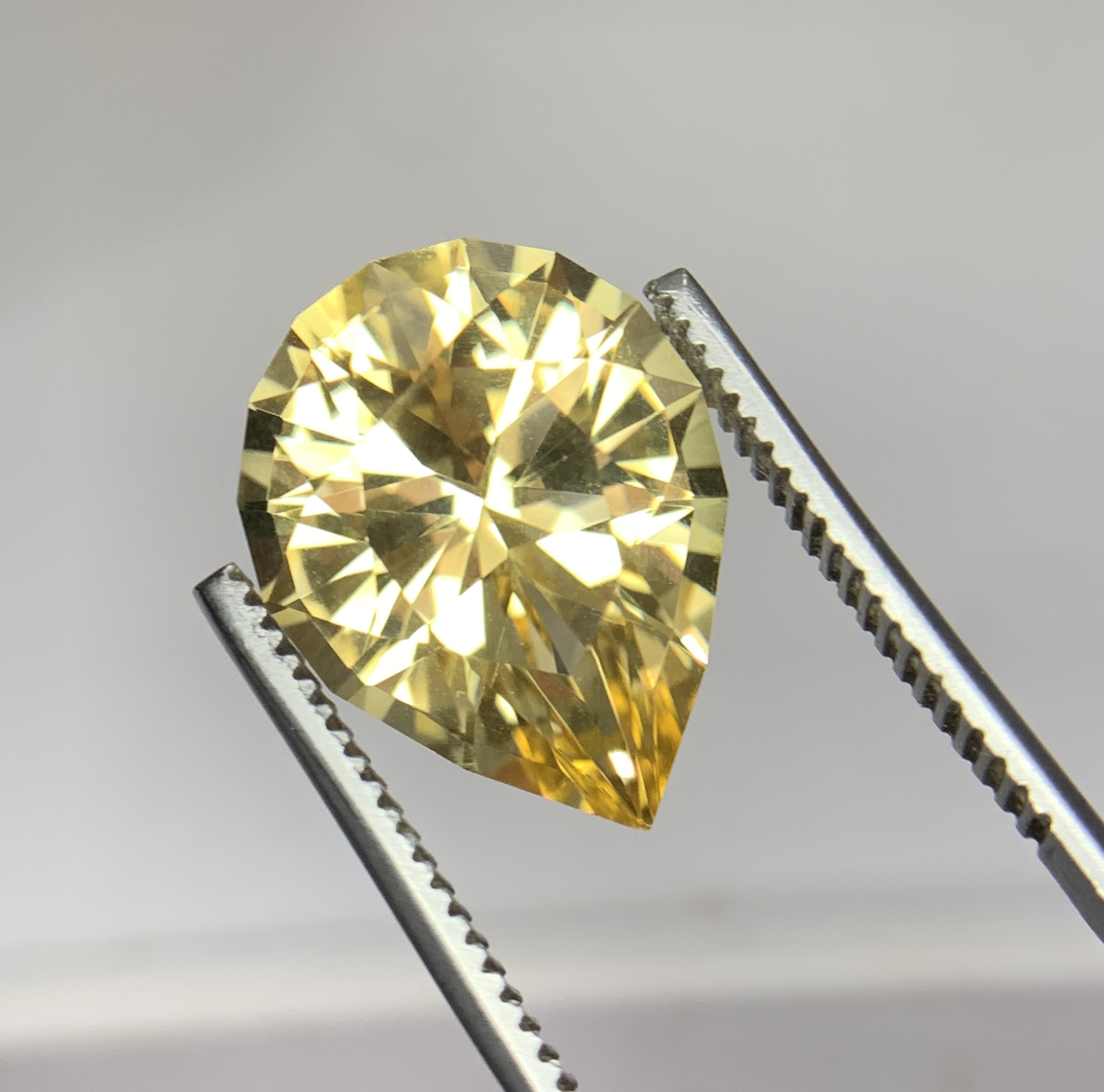 Citrine Portuguese Cut Pear Loose Gemstone