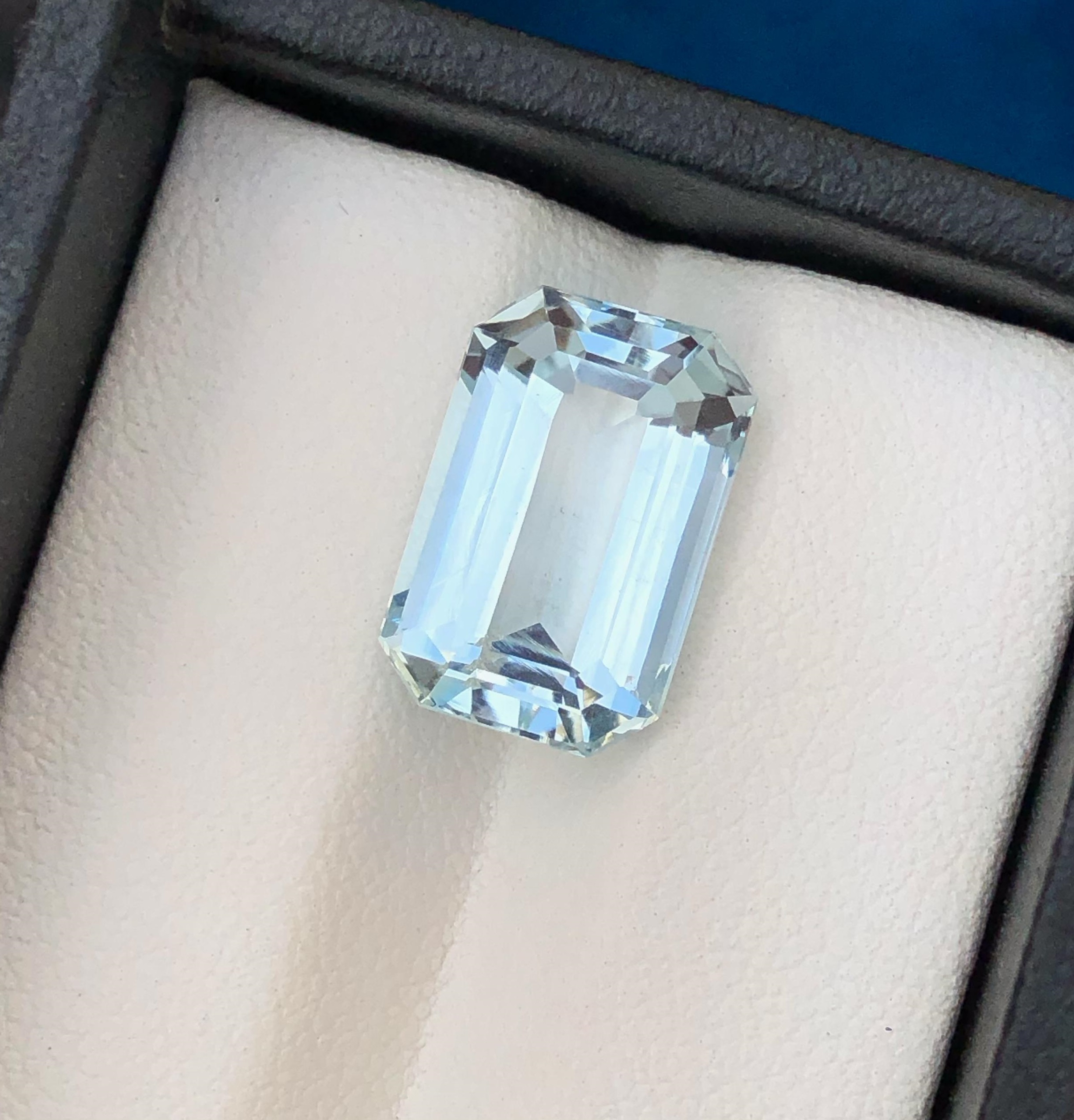 Natural Aquamarine Emerald Cut Loose Gemstone
