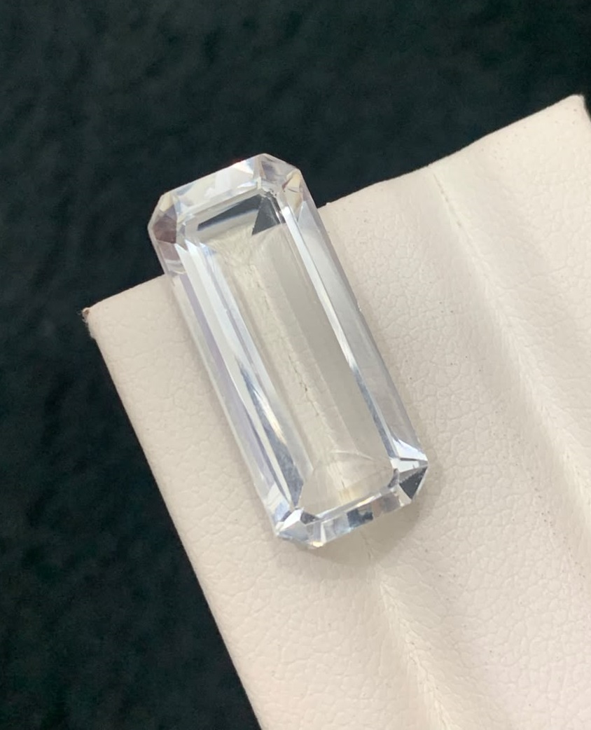 Natural Aquamarine Long Emerald Cut Loose Gemstone