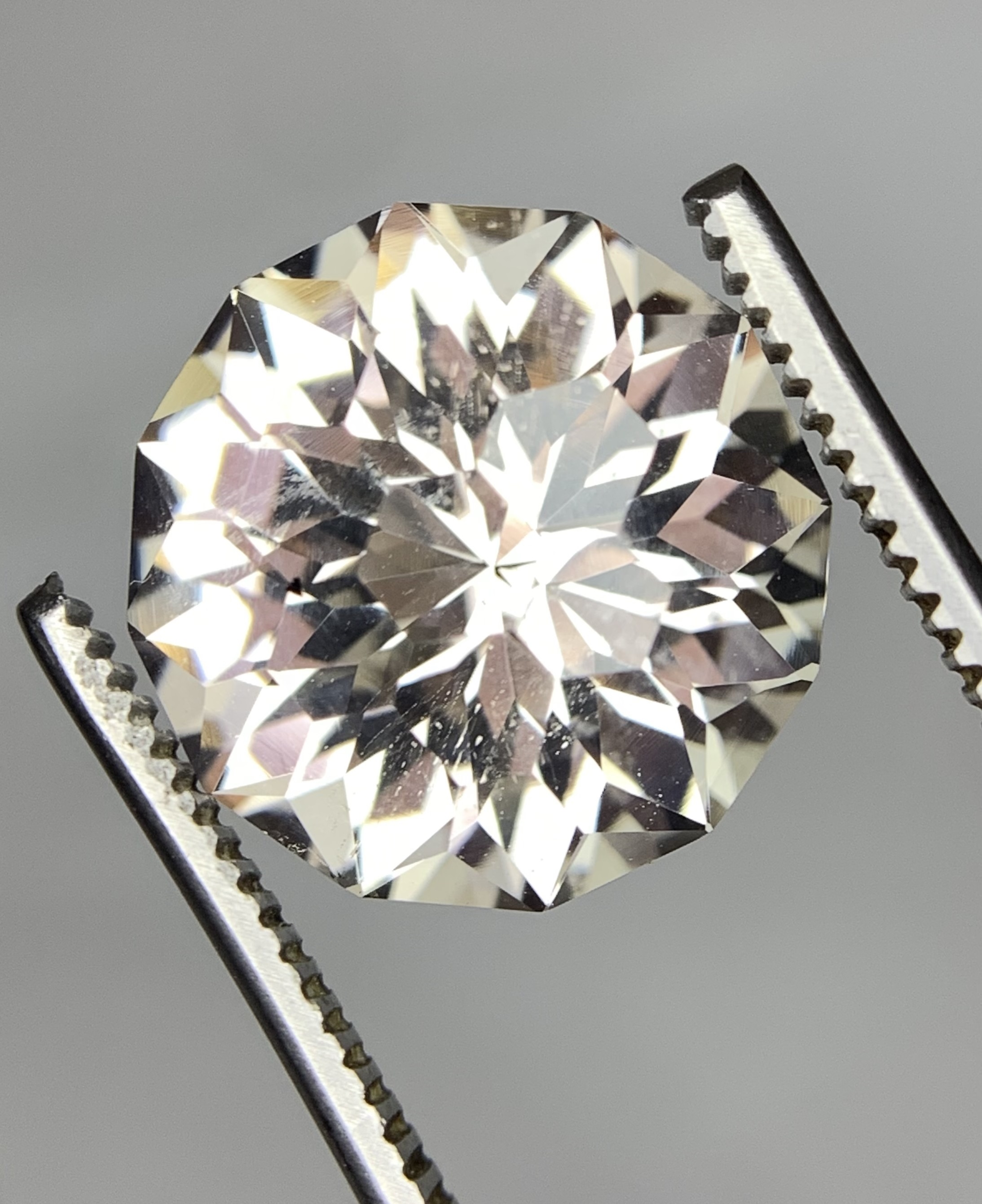 Natural White Topaz Portuguese Cut Loose Gemstone